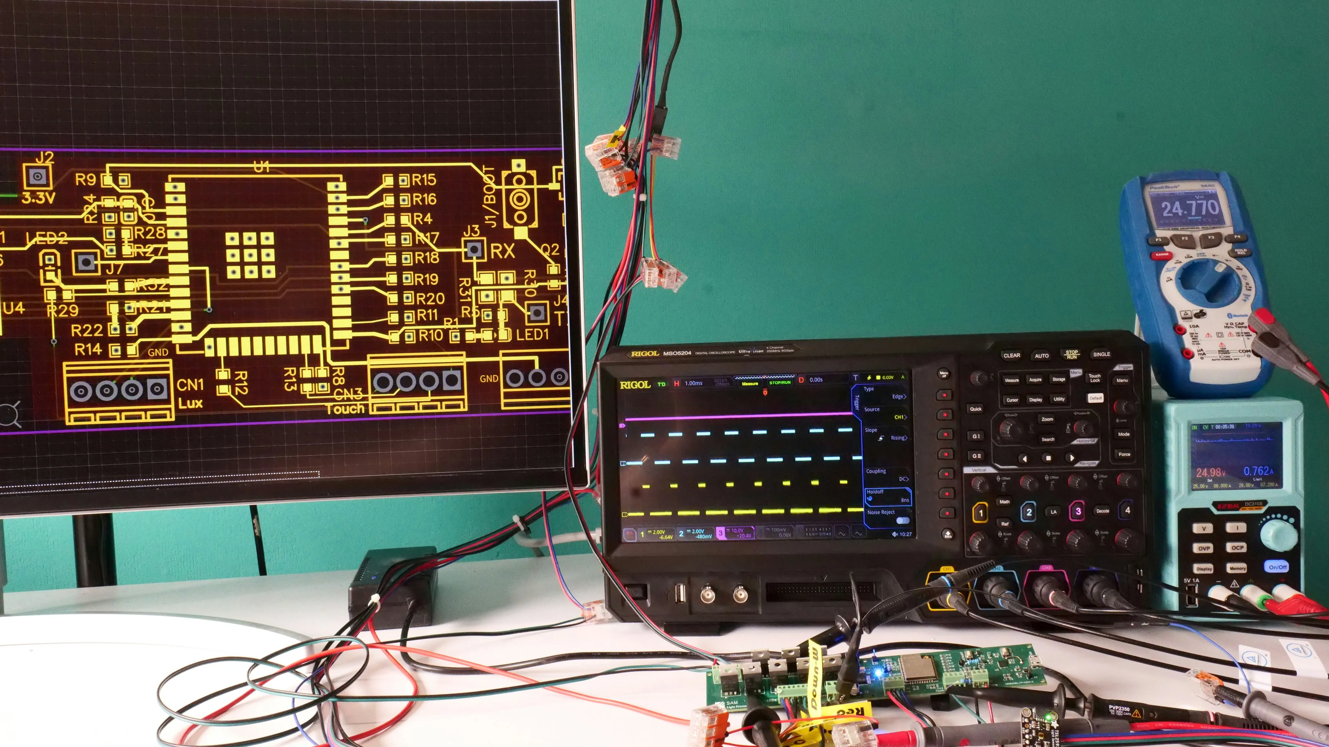 Electronics assembly and testing floor